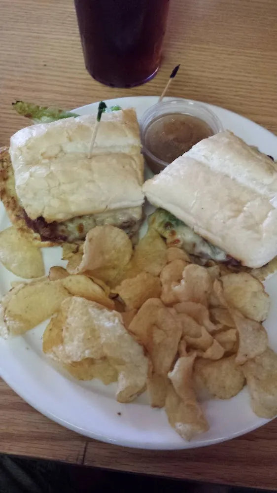 Steak Sandwich and Kettle Chips